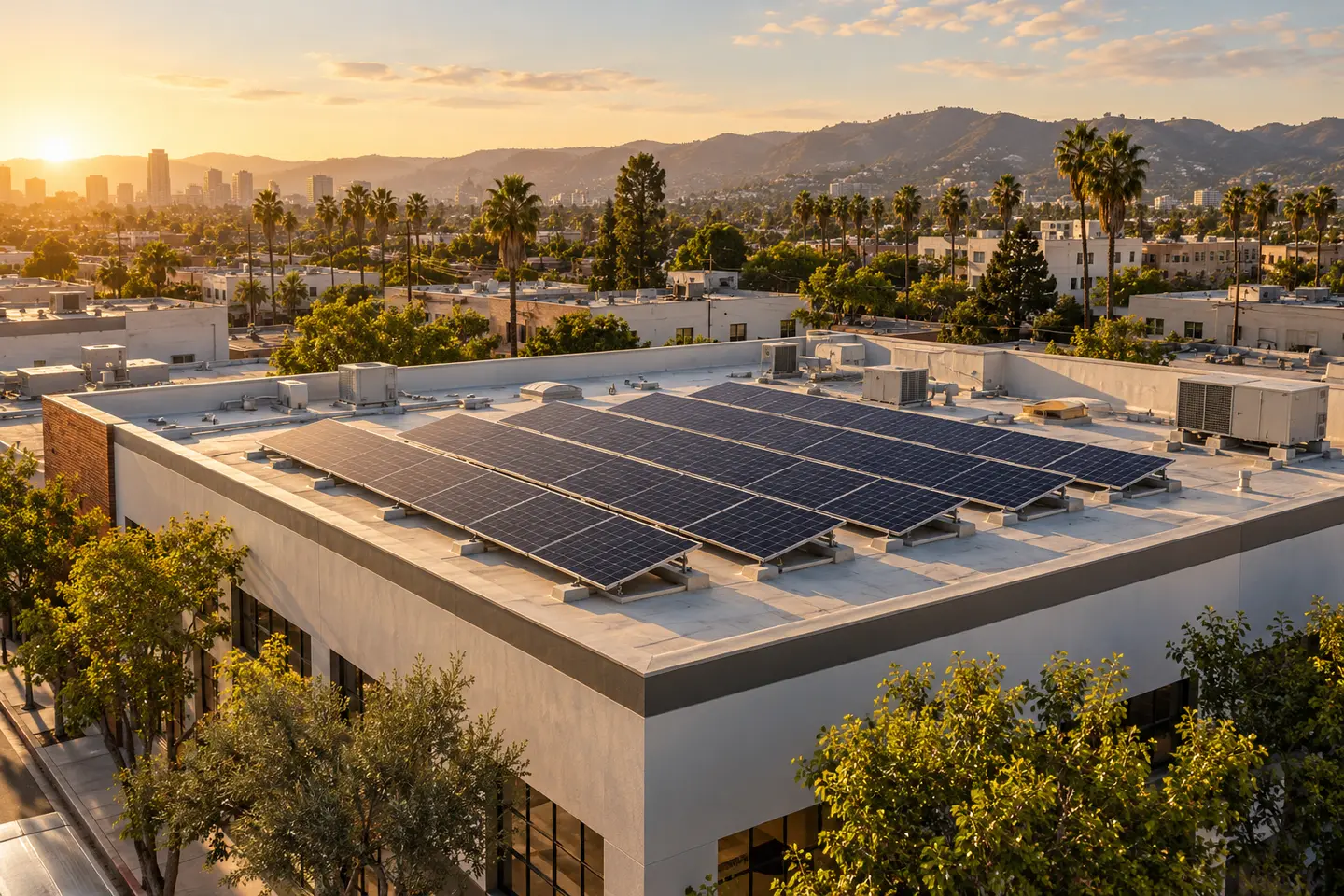 AI concept illustration for Sunline rooftop energy