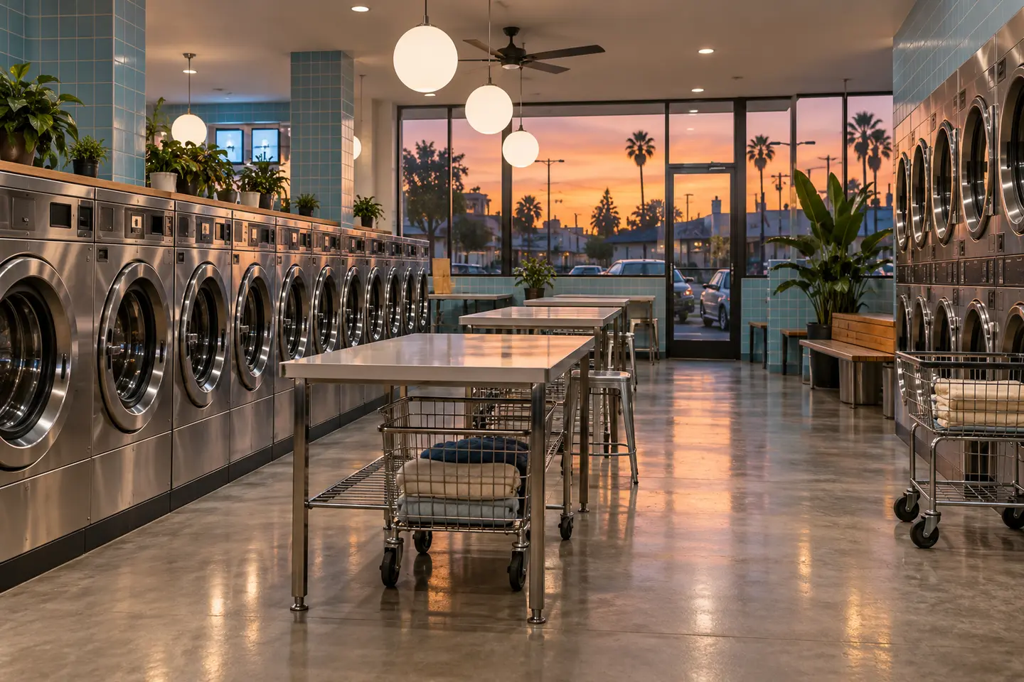 AI concept illustration for Wash Circle laundromat acquisition
